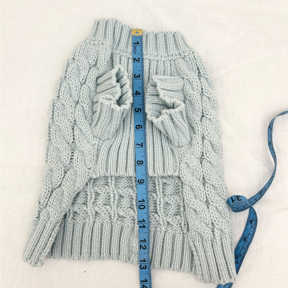 SYDNEY & Co. LONDON Turtleneck Cable Knit Dog Sweater - Picture 7 of 12